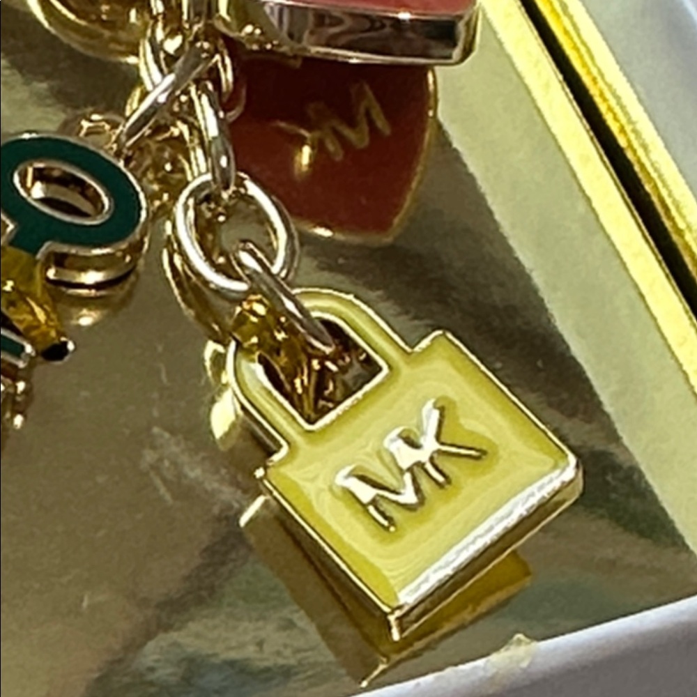 Michael Kors Gold Charm Keychain - Picture 4 of 8